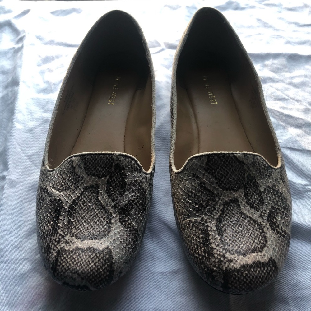 Snake Print Flats